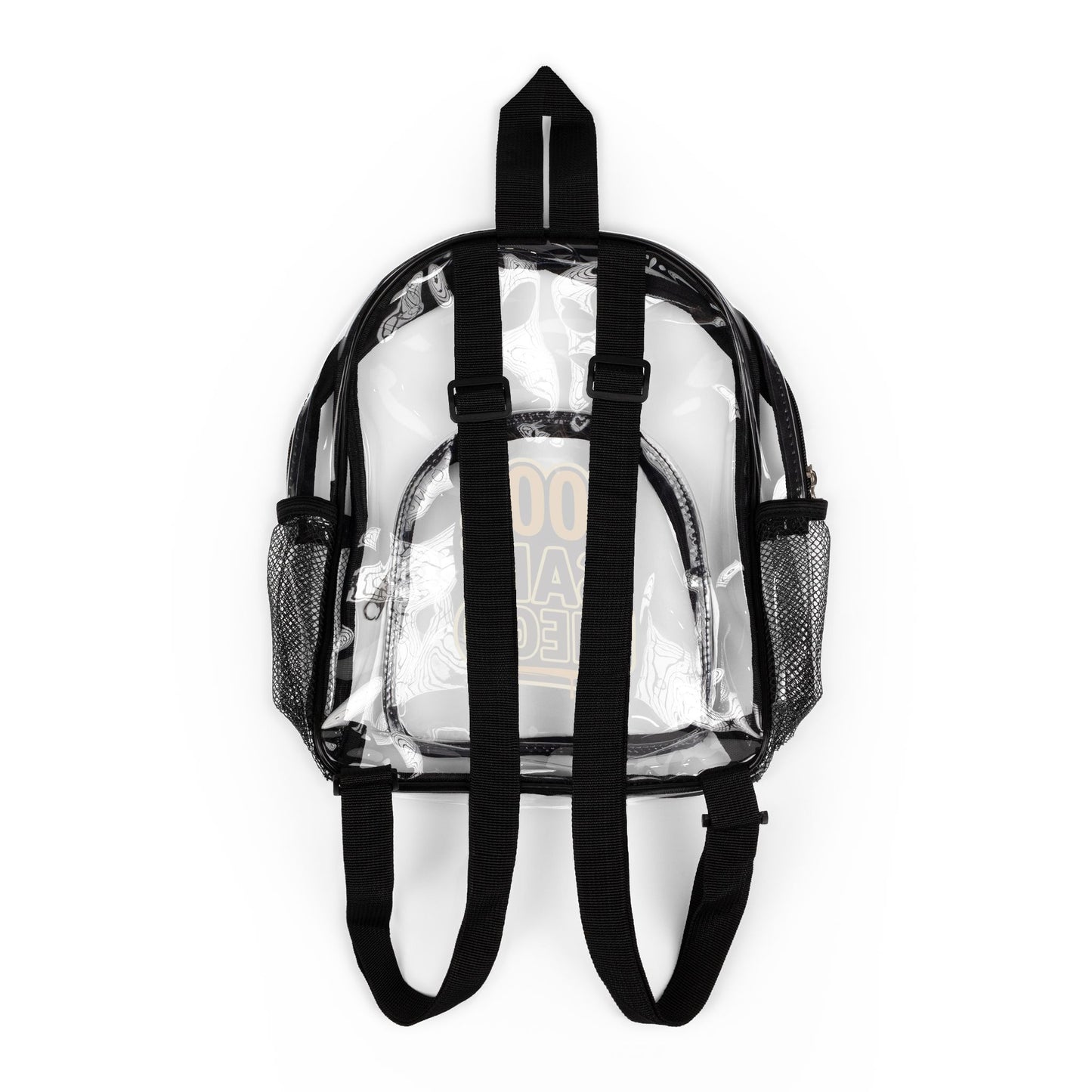 Clear Padres Colors Stadium Backpack | Game Day Essential, Concert Bag, Festival Gear, Transparent Backpack, Sports Events