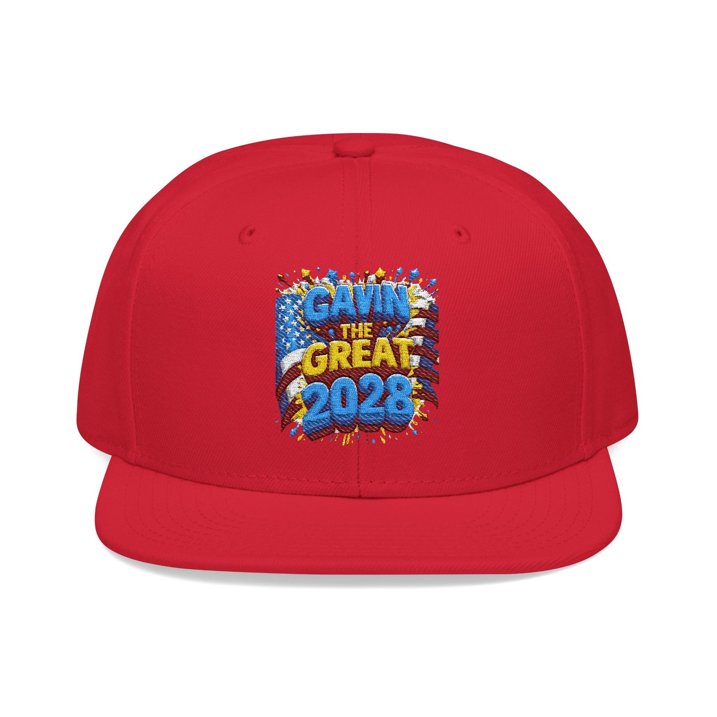 Gavin The Great 2028 Embroidered Snapback Hat - Trendy Cap for Fashion Lovers, Perfect Gift for Sports Events, Casual Outings, Streetwear, Embroidery Design