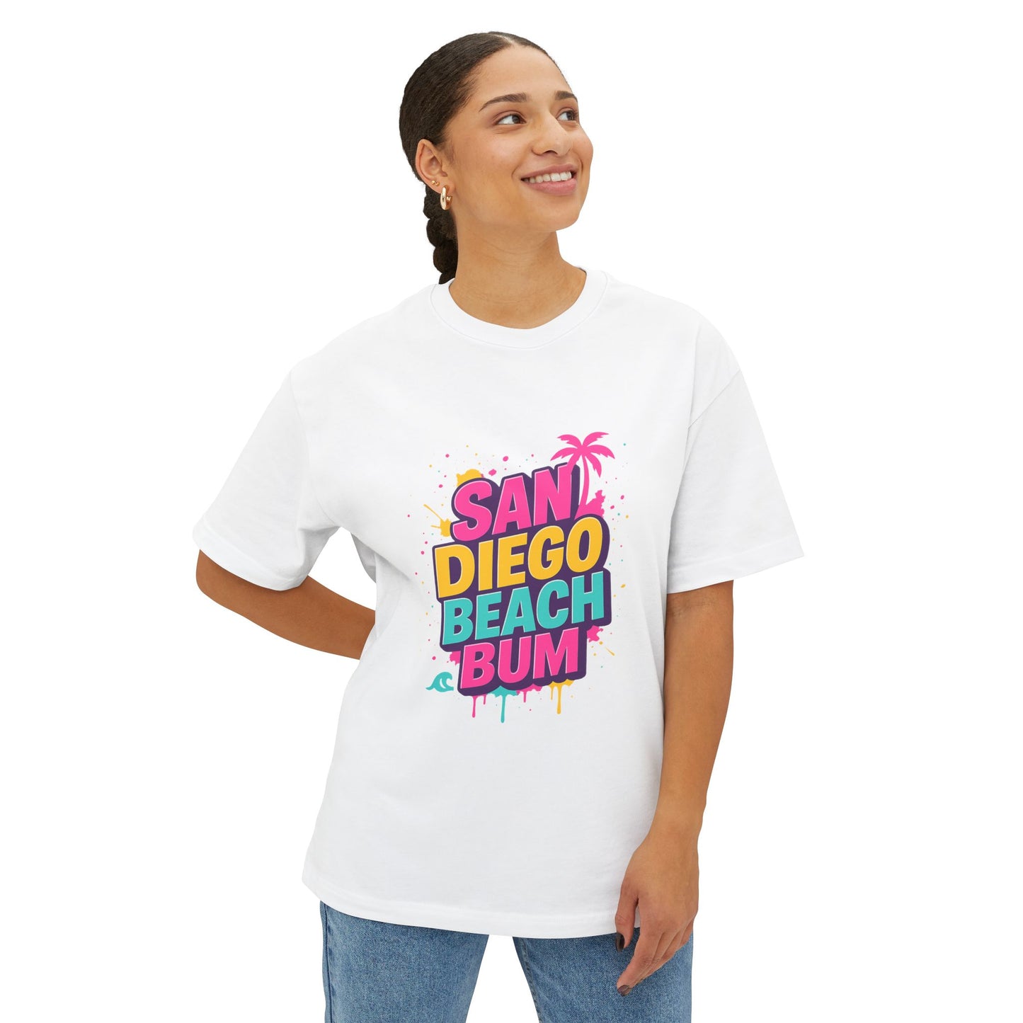 San Diego Beach Bum Unisex Oversized Boxy Tee