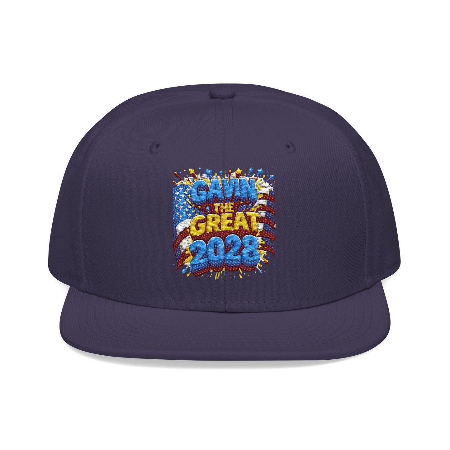Gavin The Great 2028 Embroidered Snapback Hat - Trendy Cap for Fashion Lovers, Perfect Gift for Sports Events, Casual Outings, Streetwear, Embroidery Design