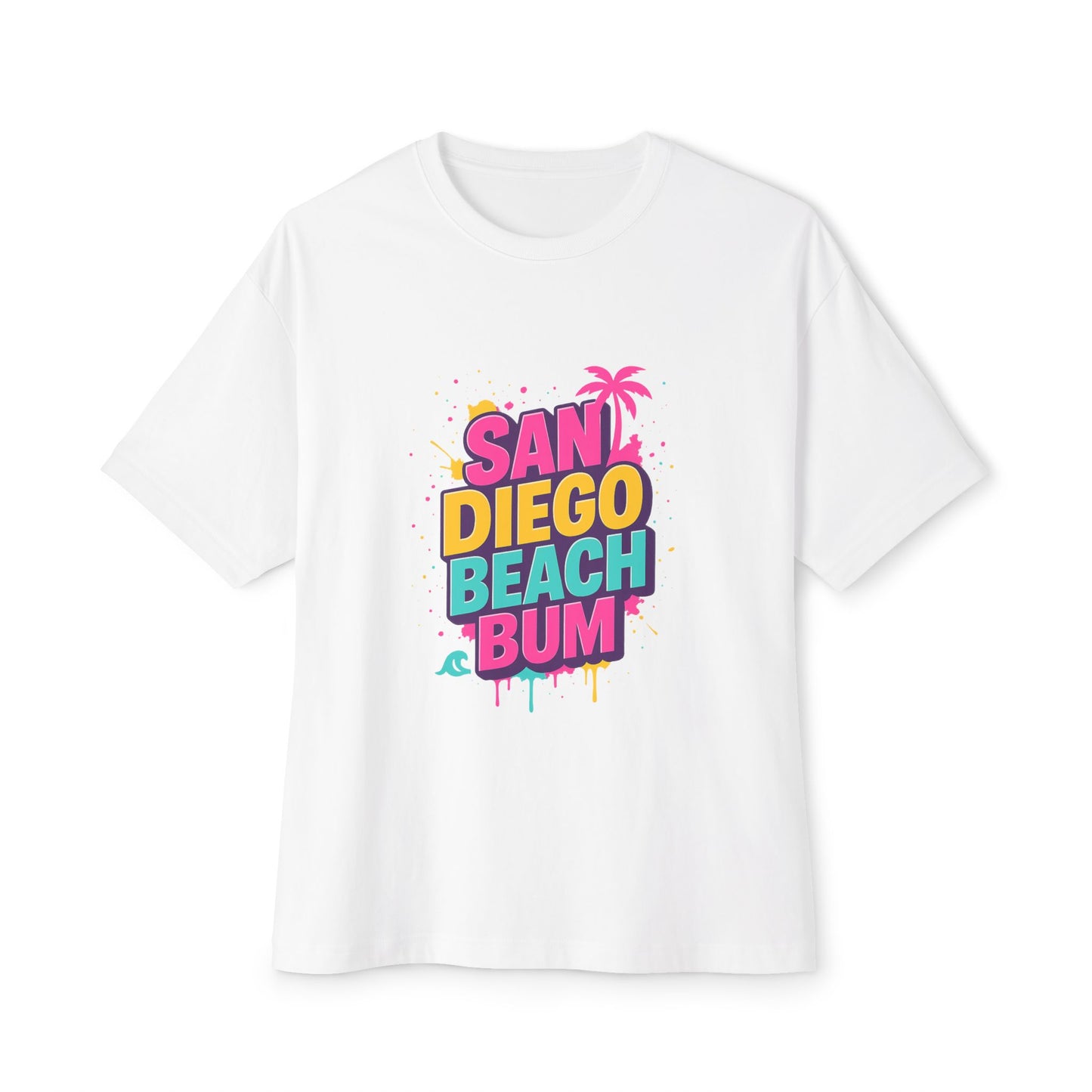 San Diego Beach Bum Unisex Oversized Boxy Tee