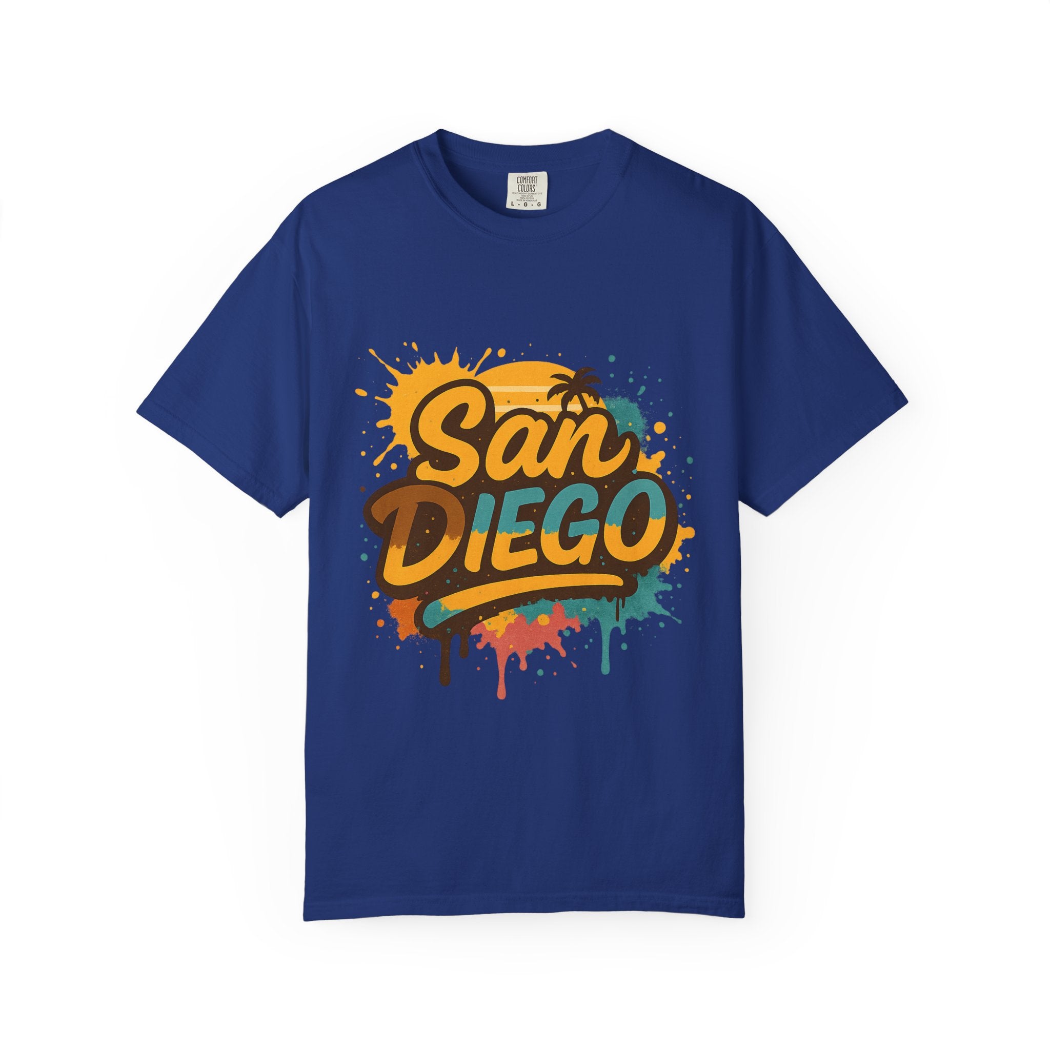 Padres-Inspired San Diego Vibrant Unisex T-Shirt | Summer Tee, Travel Shirt, Vacation Wear, Beach Life Apparel, California Graphic Tee