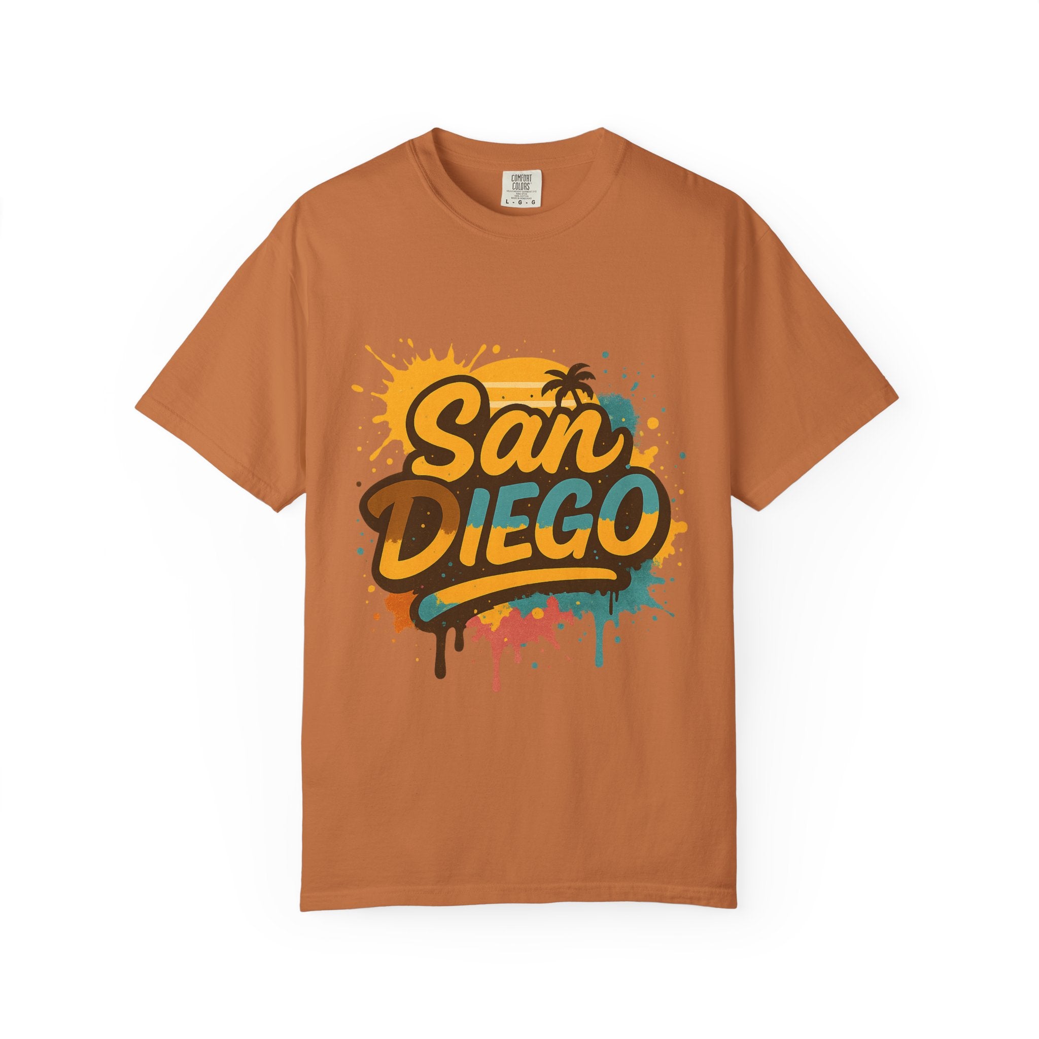 Padres-Inspired San Diego Vibrant Unisex T-Shirt | Summer Tee, Travel Shirt, Vacation Wear, Beach Life Apparel, California Graphic Tee