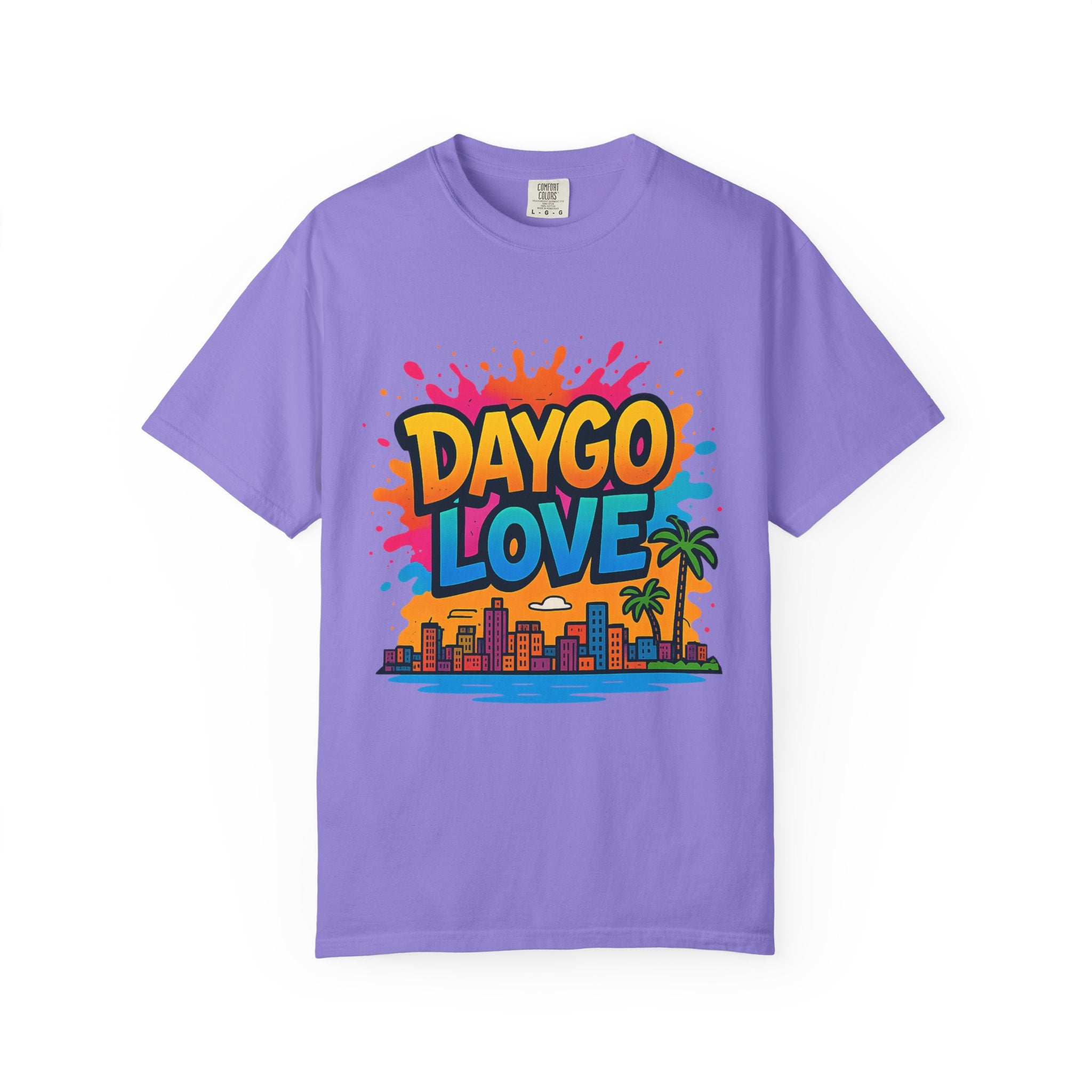Vibrant Daygo Love T-Shirt, Casual Summer Wear, Beach Day Outfit, Unisex Graphic Tee, Gift for Beach Lovers