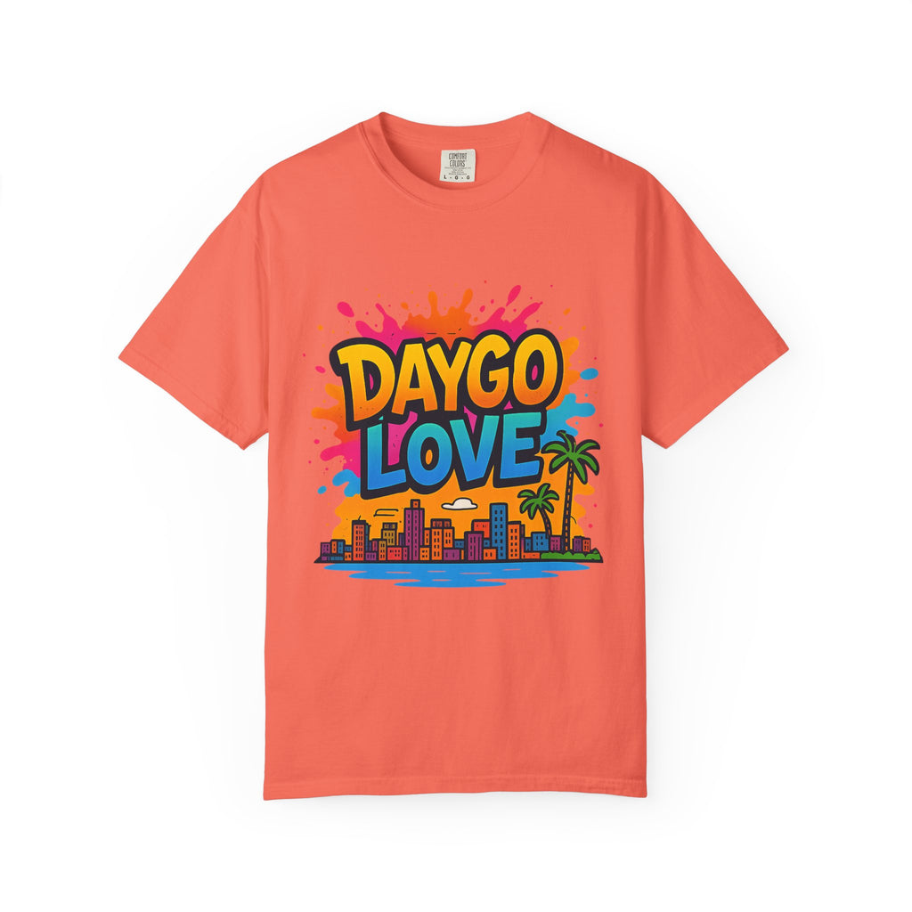 Vibrant Daygo Love T-Shirt, Casual Summer Wear, Beach Day Outfit, Unisex Graphic Tee, Gift for Beach Lovers