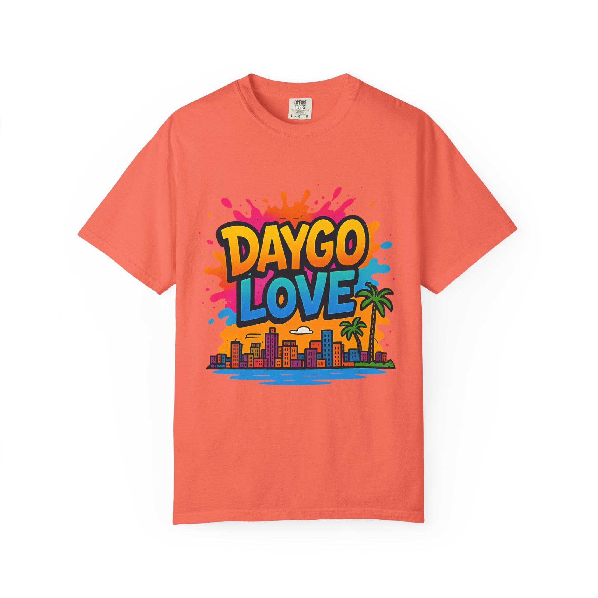 Vibrant Daygo Love T-Shirt, Casual Summer Wear, Beach Day Outfit, Unisex Graphic Tee, Gift for Beach Lovers