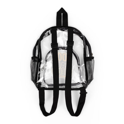 Clear Padres Colors Stadium Backpack | Game Day Essential, Concert Bag, Festival Gear, Transparent Backpack, Sports Events