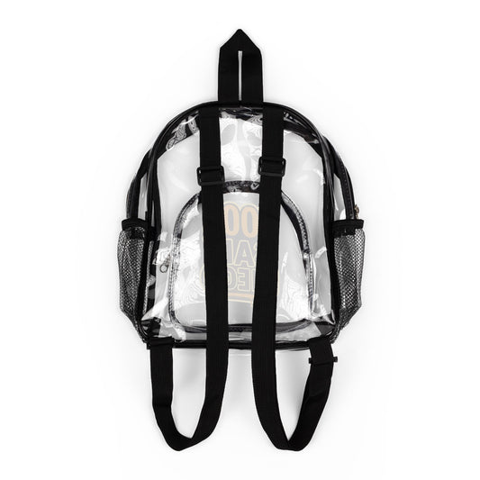 Clear Padres Colors Stadium Backpack | Game Day Essential, Concert Bag, Festival Gear, Transparent Backpack, Sports Events