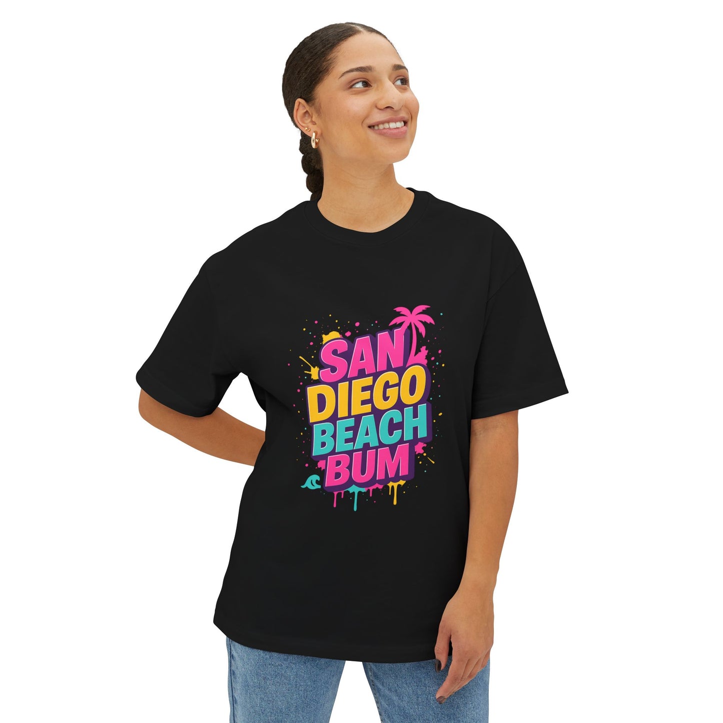San Diego Beach Bum Unisex Oversized Boxy Tee