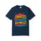 Vibrant Daygo Love T-Shirt, Casual Summer Wear, Beach Day Outfit, Unisex Graphic Tee, Gift for Beach Lovers