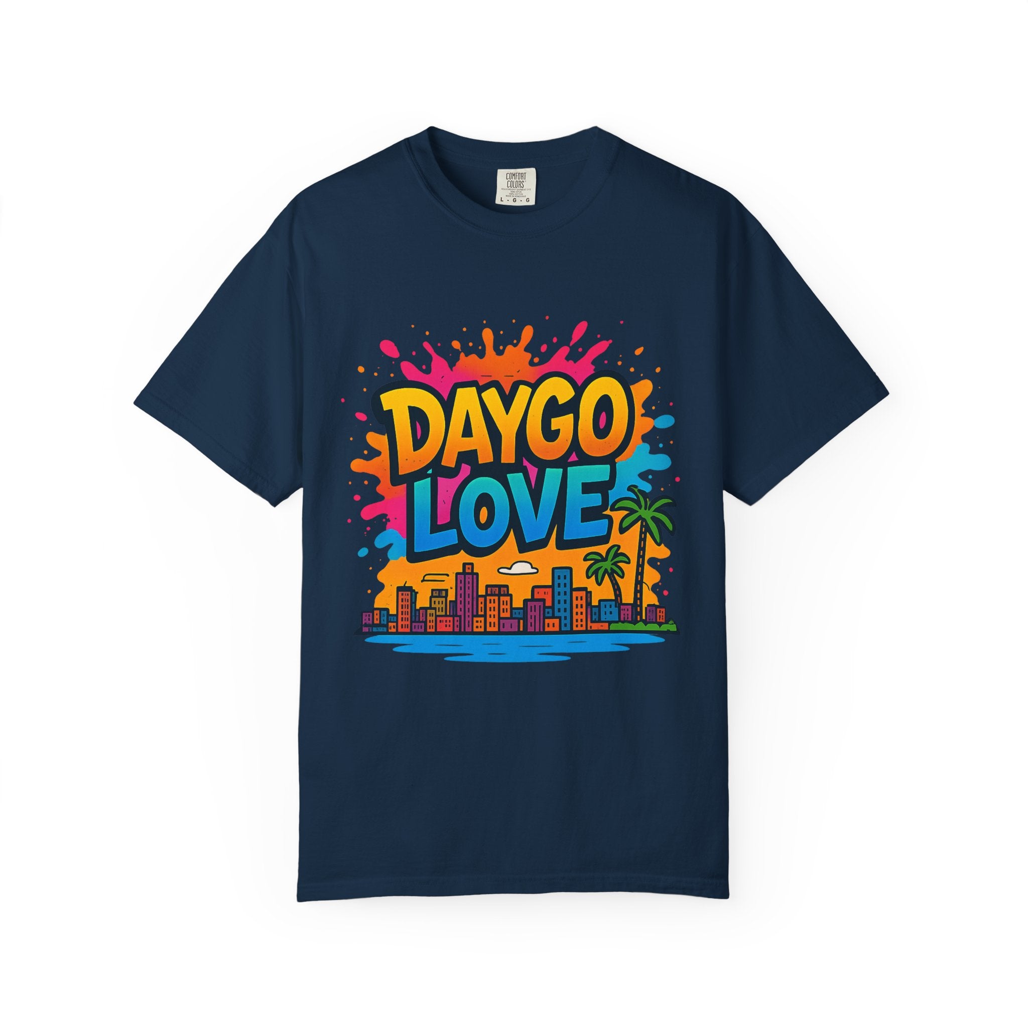 Vibrant Daygo Love T-Shirt, Casual Summer Wear, Beach Day Outfit, Unisex Graphic Tee, Gift for Beach Lovers