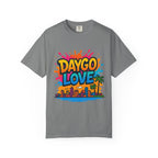 Vibrant Daygo Love T-Shirt, Casual Summer Wear, Beach Day Outfit, Unisex Graphic Tee, Gift for Beach Lovers