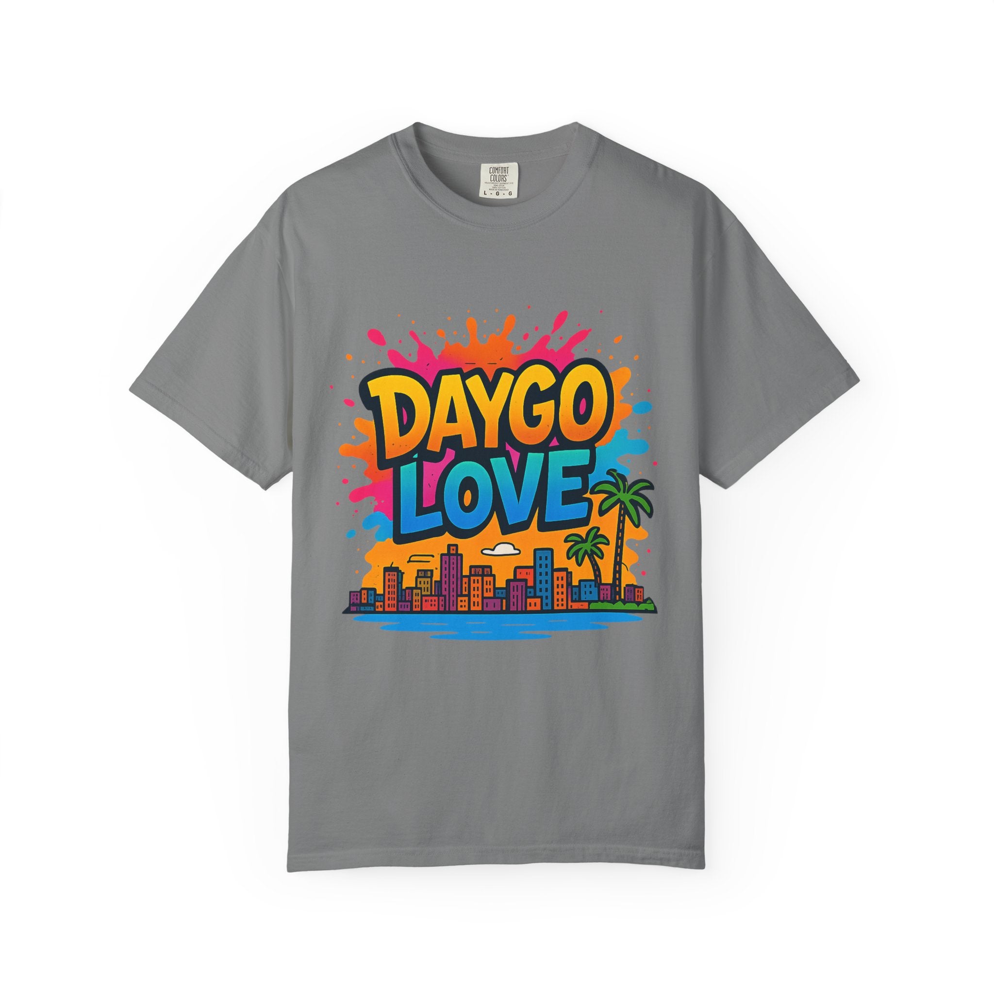 Vibrant Daygo Love T-Shirt, Casual Summer Wear, Beach Day Outfit, Unisex Graphic Tee, Gift for Beach Lovers