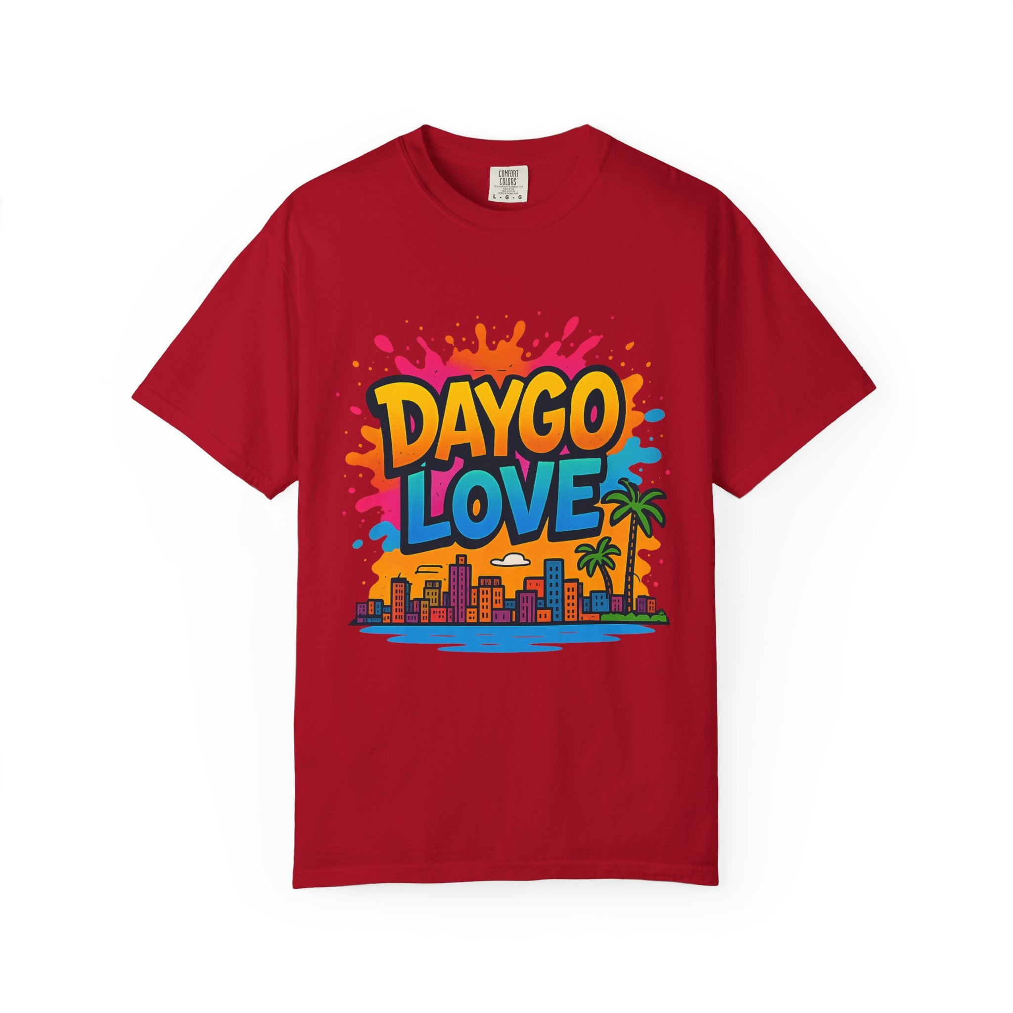 Vibrant Daygo Love T-Shirt, Casual Summer Wear, Beach Day Outfit, Unisex Graphic Tee, Gift for Beach Lovers