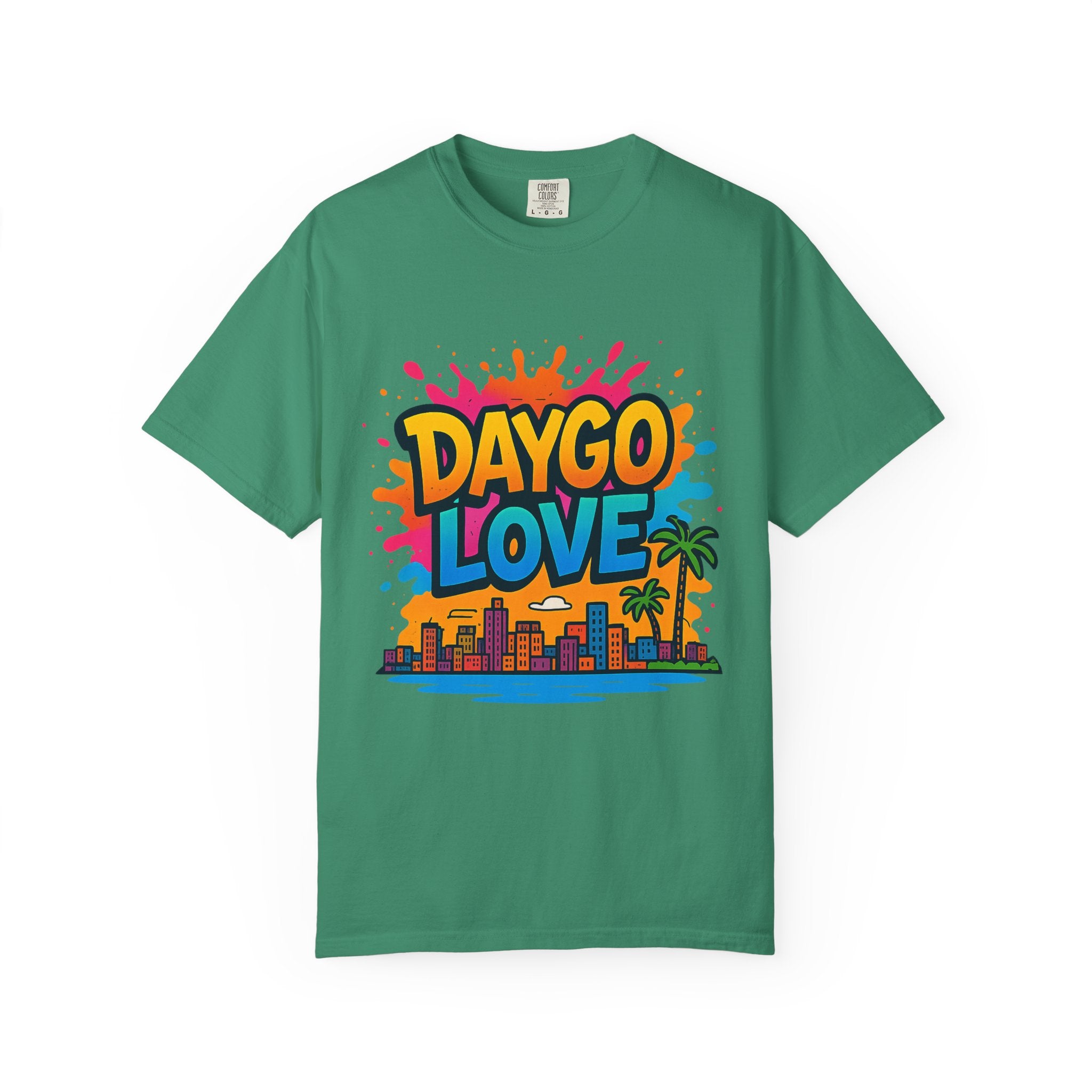 Vibrant Daygo Love T-Shirt, Casual Summer Wear, Beach Day Outfit, Unisex Graphic Tee, Gift for Beach Lovers
