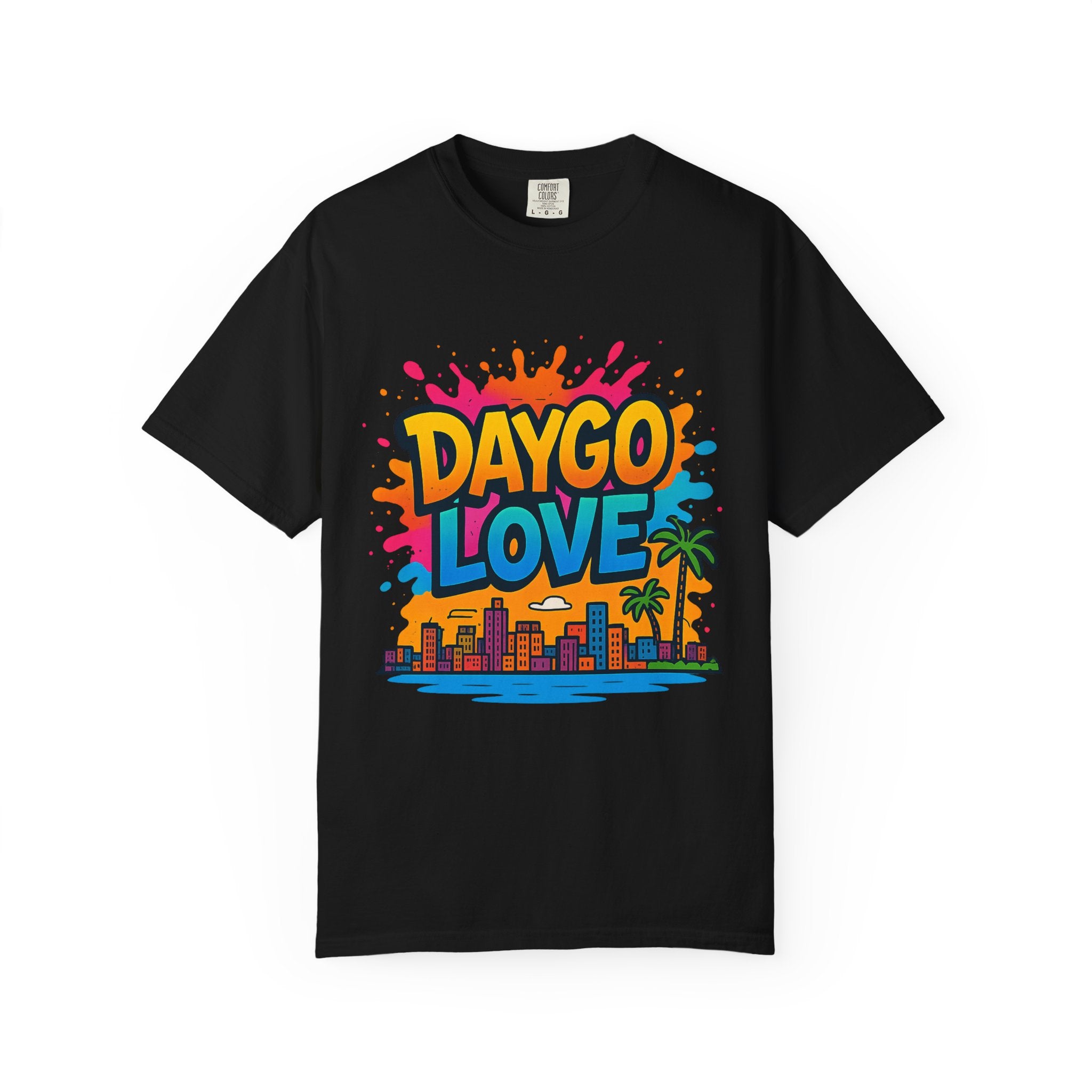 Vibrant Daygo Love T-Shirt, Casual Summer Wear, Beach Day Outfit, Unisex Graphic Tee, Gift for Beach Lovers