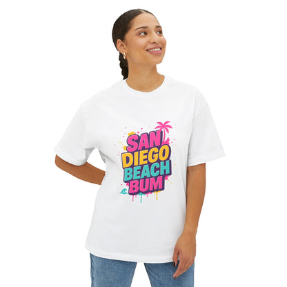 San Diego Beach Bum Unisex Oversized Boxy Tee