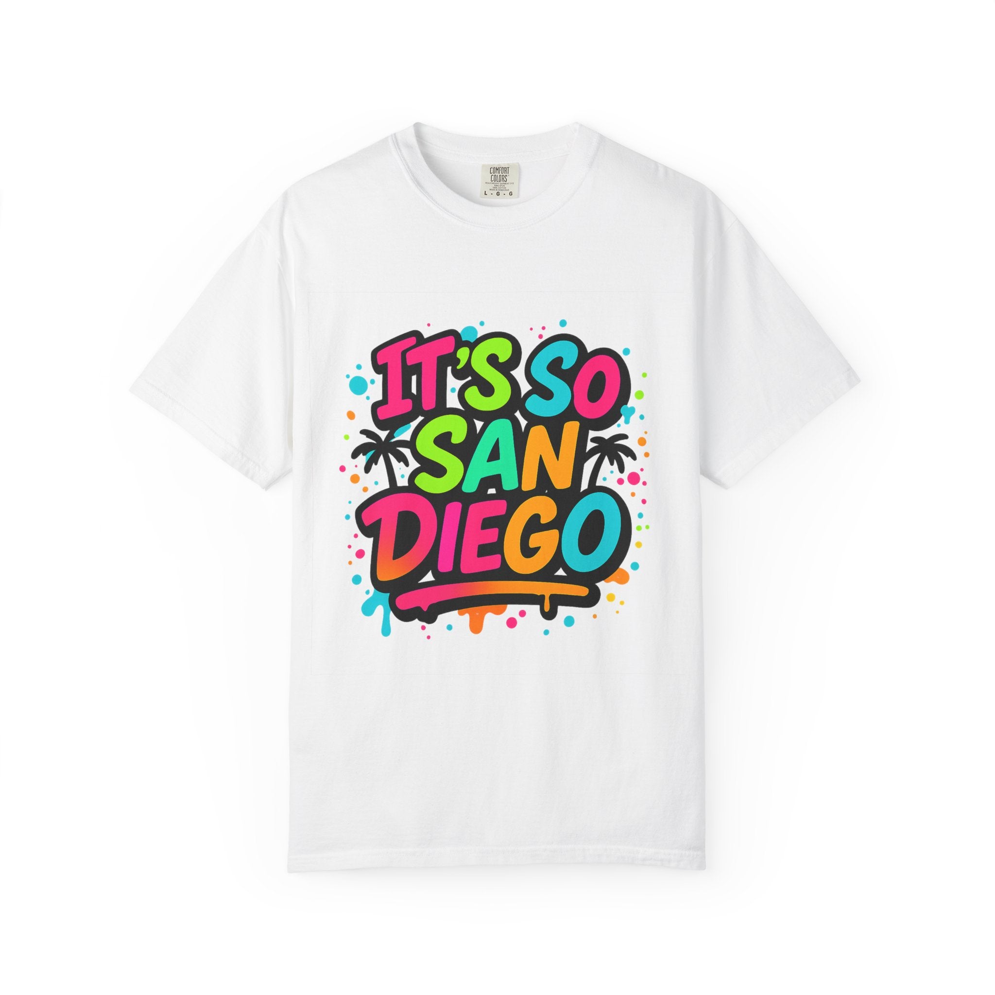 Colorful It's So San Diego T-Shirt, Fun Summer Apparel, Gift for Vacationers, Trendy Beachwear, Unisex Graphic Tee