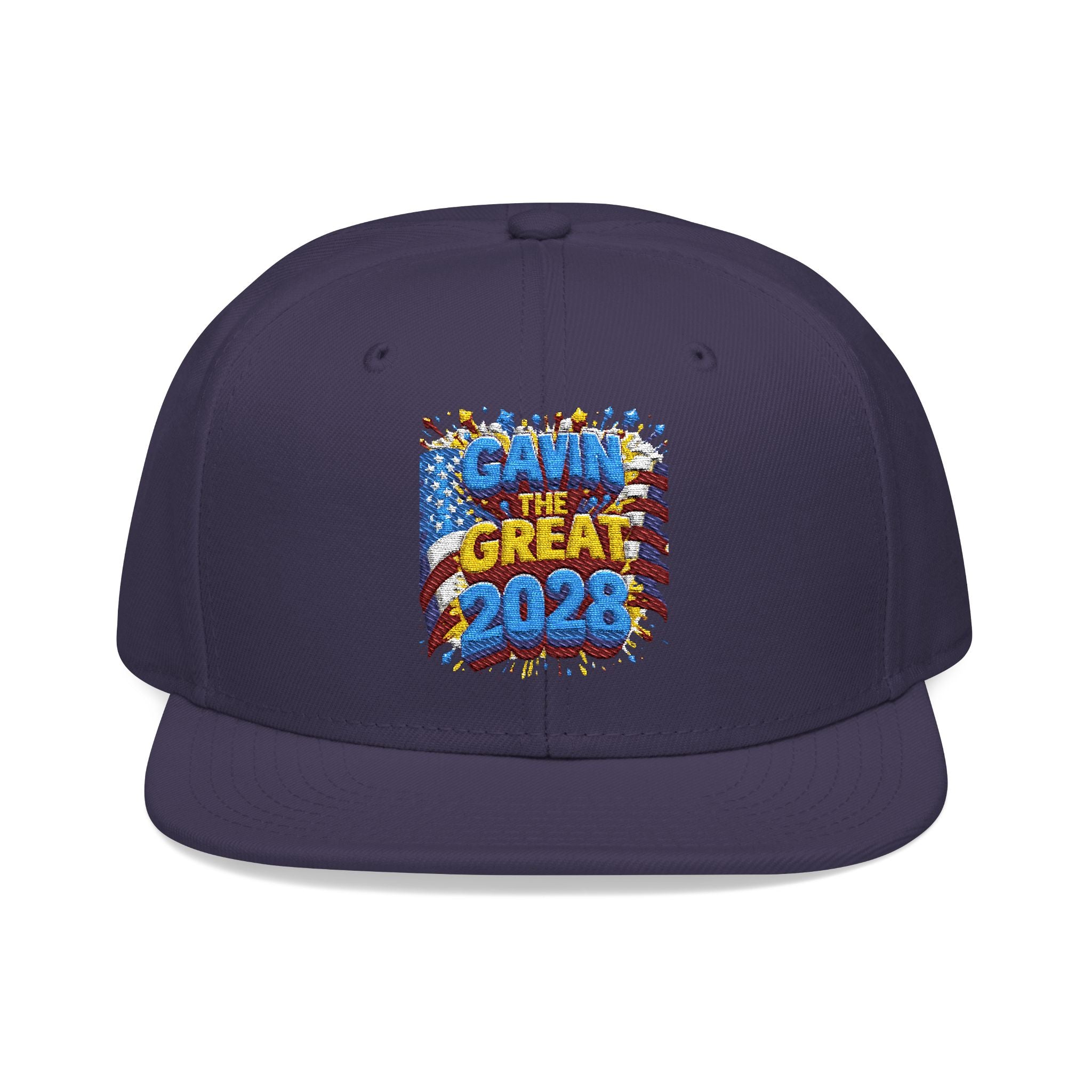 Gavin The Great 2028 Embroidered Snapback Hat - Trendy Cap for Fashion Lovers, Perfect Gift for Sports Events, Casual Outings, Streetwear, Embroidery Design