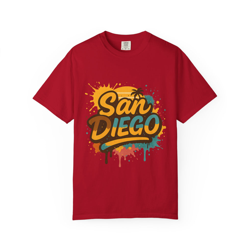 Padres-Inspired San Diego Vibrant Unisex T-Shirt | Summer Tee, Travel Shirt, Vacation Wear, Beach Life Apparel, California Graphic Tee