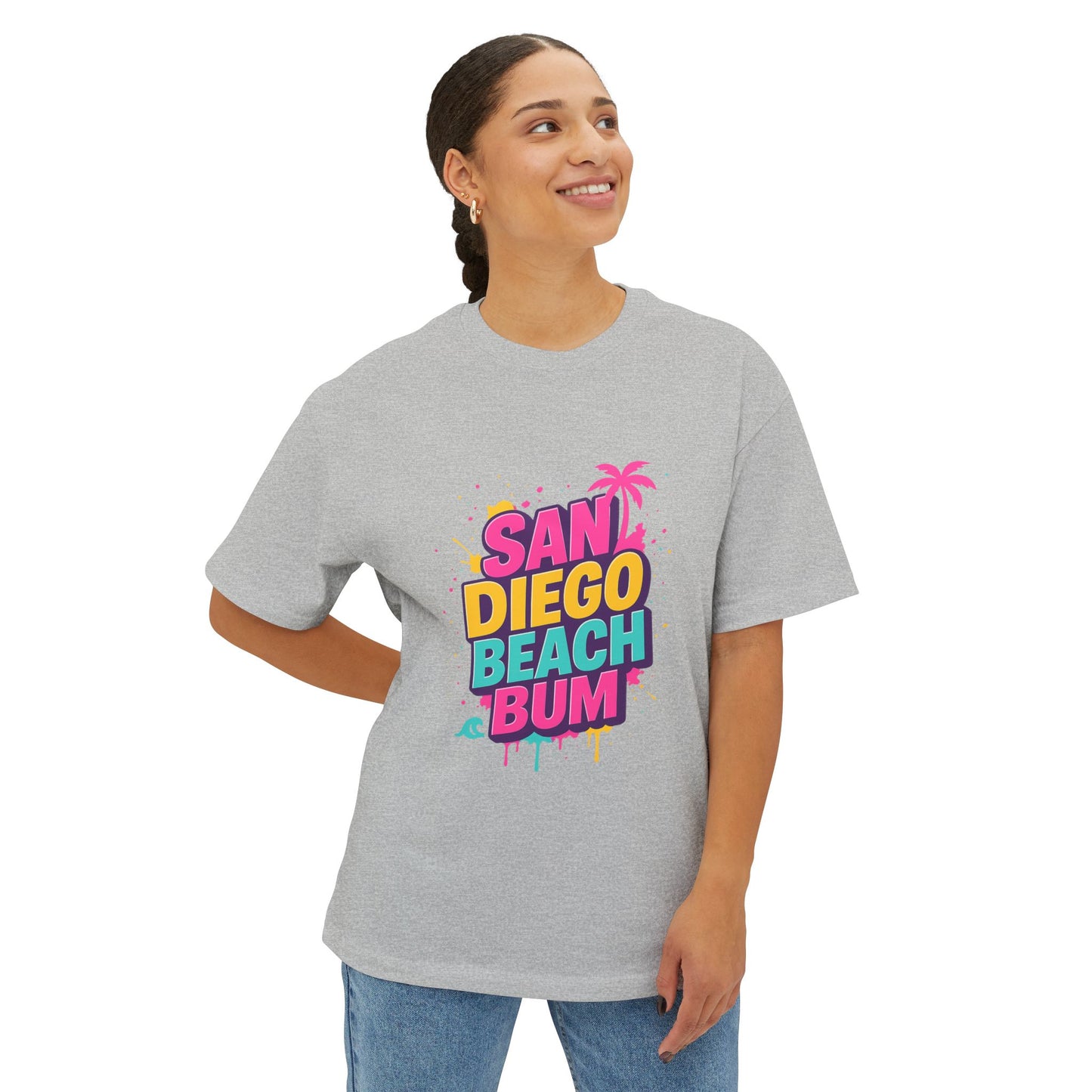 San Diego Beach Bum Unisex Oversized Boxy Tee