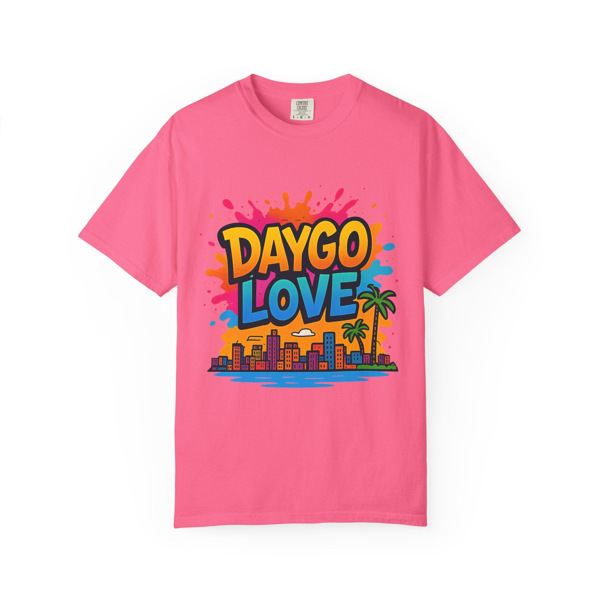 Vibrant Daygo Love T-Shirt, Casual Summer Wear, Beach Day Outfit, Unisex Graphic Tee, Gift for Beach Lovers