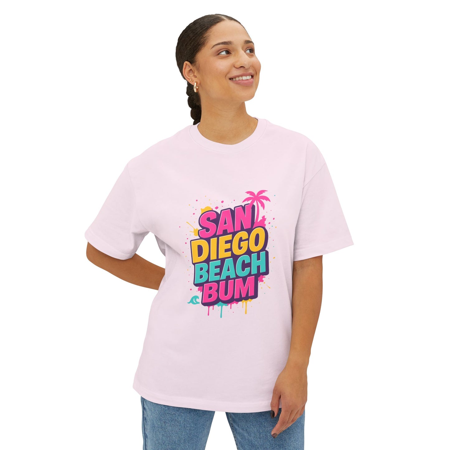 San Diego Beach Bum Unisex Oversized Boxy Tee