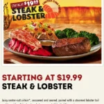 Indulge in Luxury: Outback Steakhouse's $19.99 Steak and Lobster Special